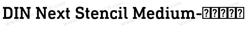 DIN Next Stencil Medium字体转换
